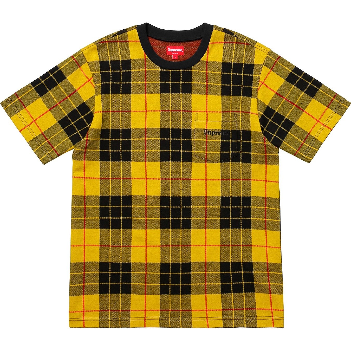 Jacquard Tartan Plaid Pocket Tee view 3